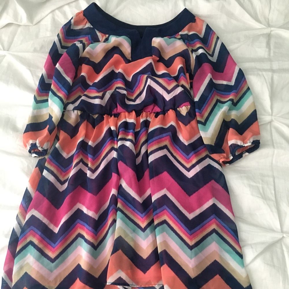 Mid length Chevron Dress